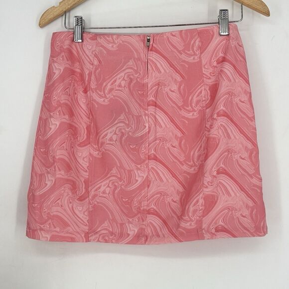 Lelis Women's Pink Abstract Print Mini Skirt Short Size Small - Picture 1 of 5